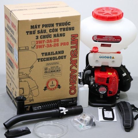 Máy phun thuốc trừ sâu côn trùng động cơ MITSUKAISHO 3WF-3A-26 Pro 41.5cc /2.13kW Đỏ 2 thì (3 chức năng)