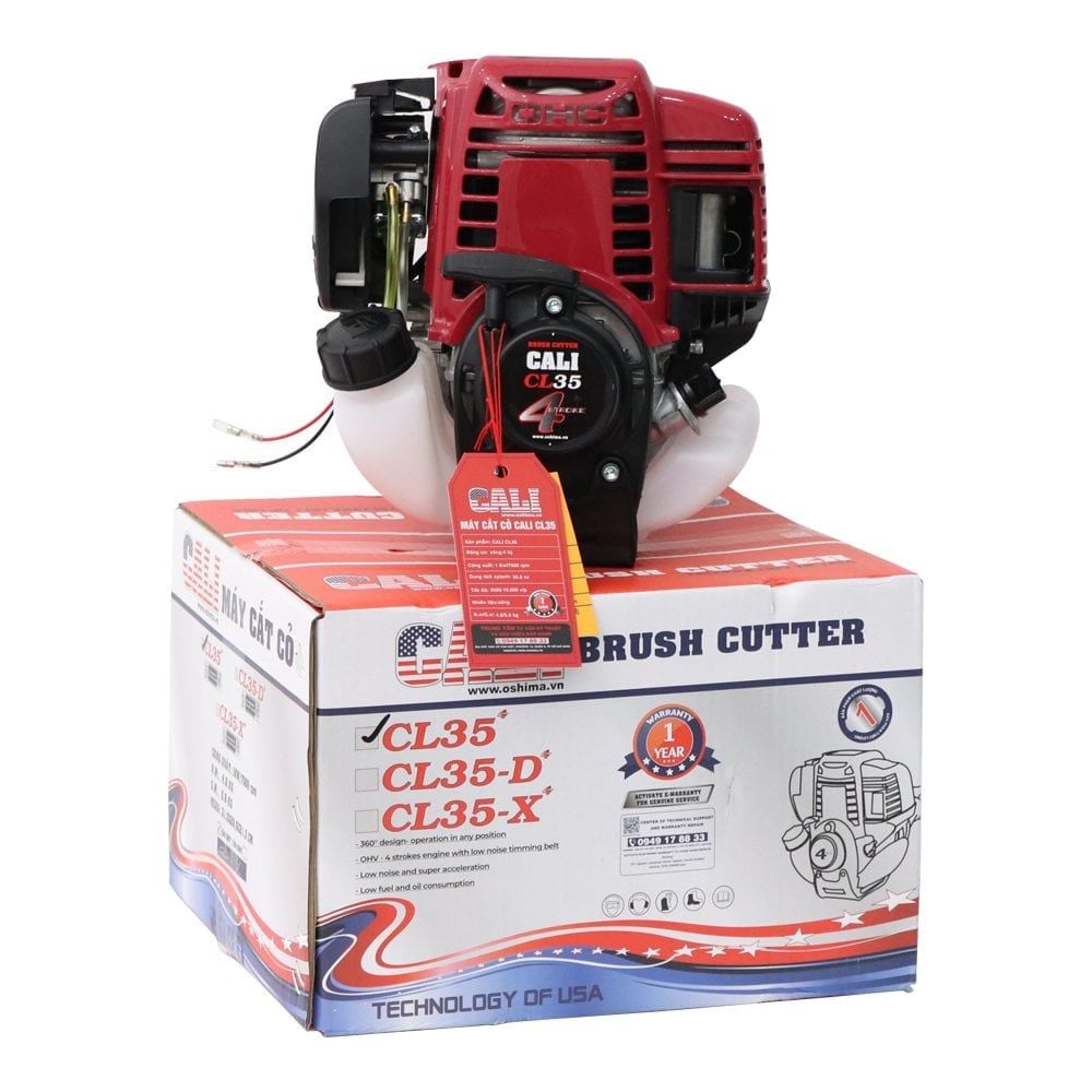 Máy cắt cỏ Cali CL35 1000W Đỏ-đen 4 thì