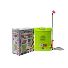 Máy phun thuốc trừ sâu, côn trùng điện GREENTREE 16S-ắc quy Xanh Bình ắc quy 12V8Ah