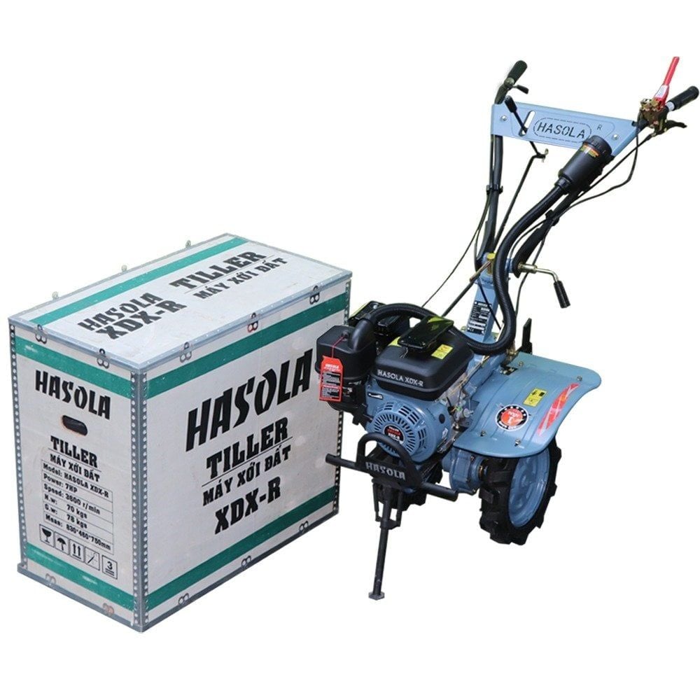 Máy xới đất Hasola XDX-R 7.0HP Xanh da trời 4 thì