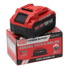 Thổi lá pin lithium Oshima TLP 21V-660 M3/H-D1 Gồm Pin lithium OSHIMA P21V-2.0 Ah-D2