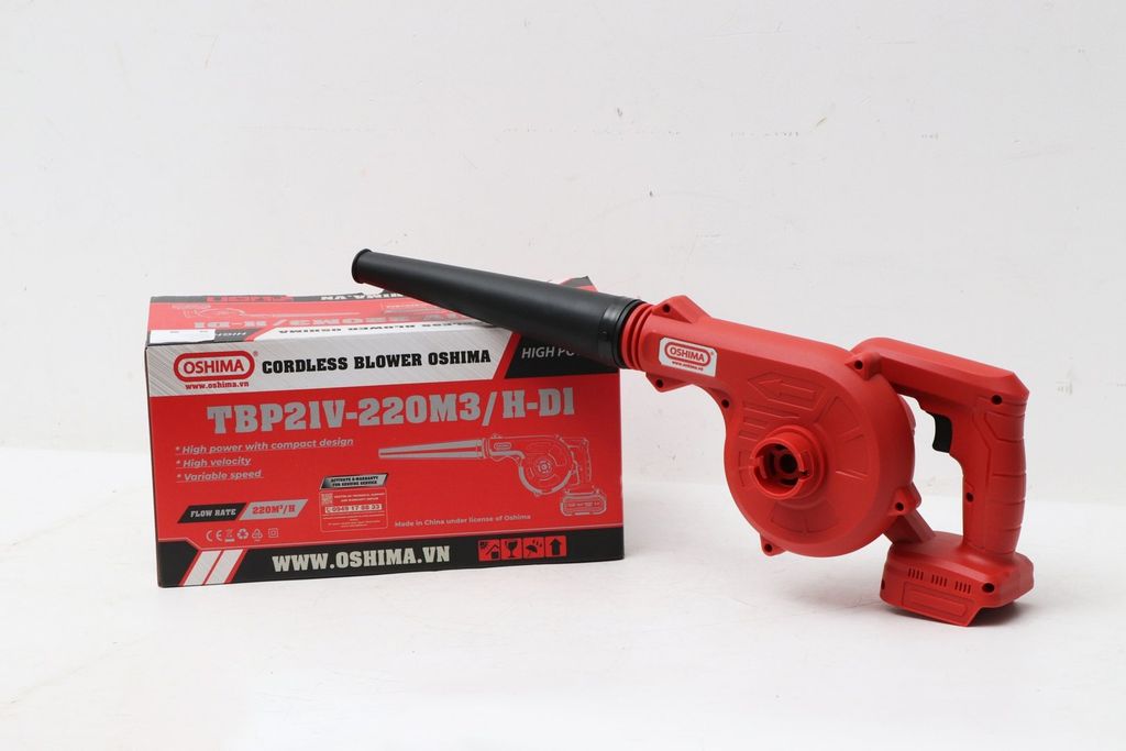 Máy thổi bụi cầm tay pin lithium Oshima TBP 21V-220M3/H D1