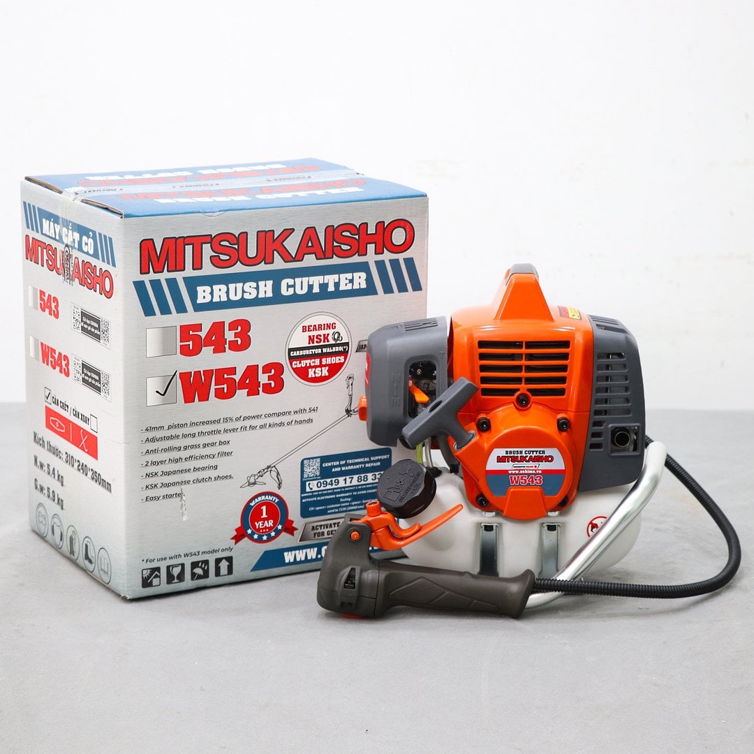 Máy cắt cỏ MITSUKAISHO W543 1.7Kw Cam-xám 2 thì (rời, chết)