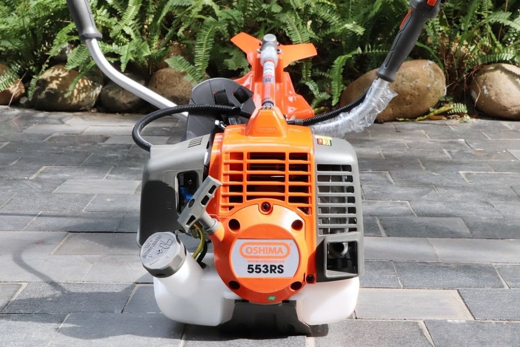 Máy cắt cỏ OSHIMA 553 RS 2.3kW Cam-xám 2 thì 50.6CC