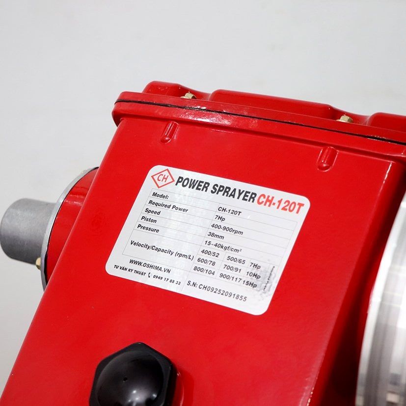 Đầu phun áp lực chất lỏng CH120T 7.0HP Đỏ (hoạt động bằng sức kéo động cơ)