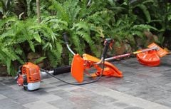 Máy cắt cỏ Oshima 226 850W Cam-xám 2 thì