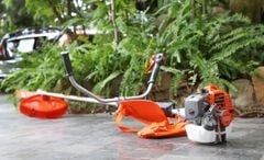 Máy cắt cỏ Oshima 226 850W Cam-xám 2 thì
