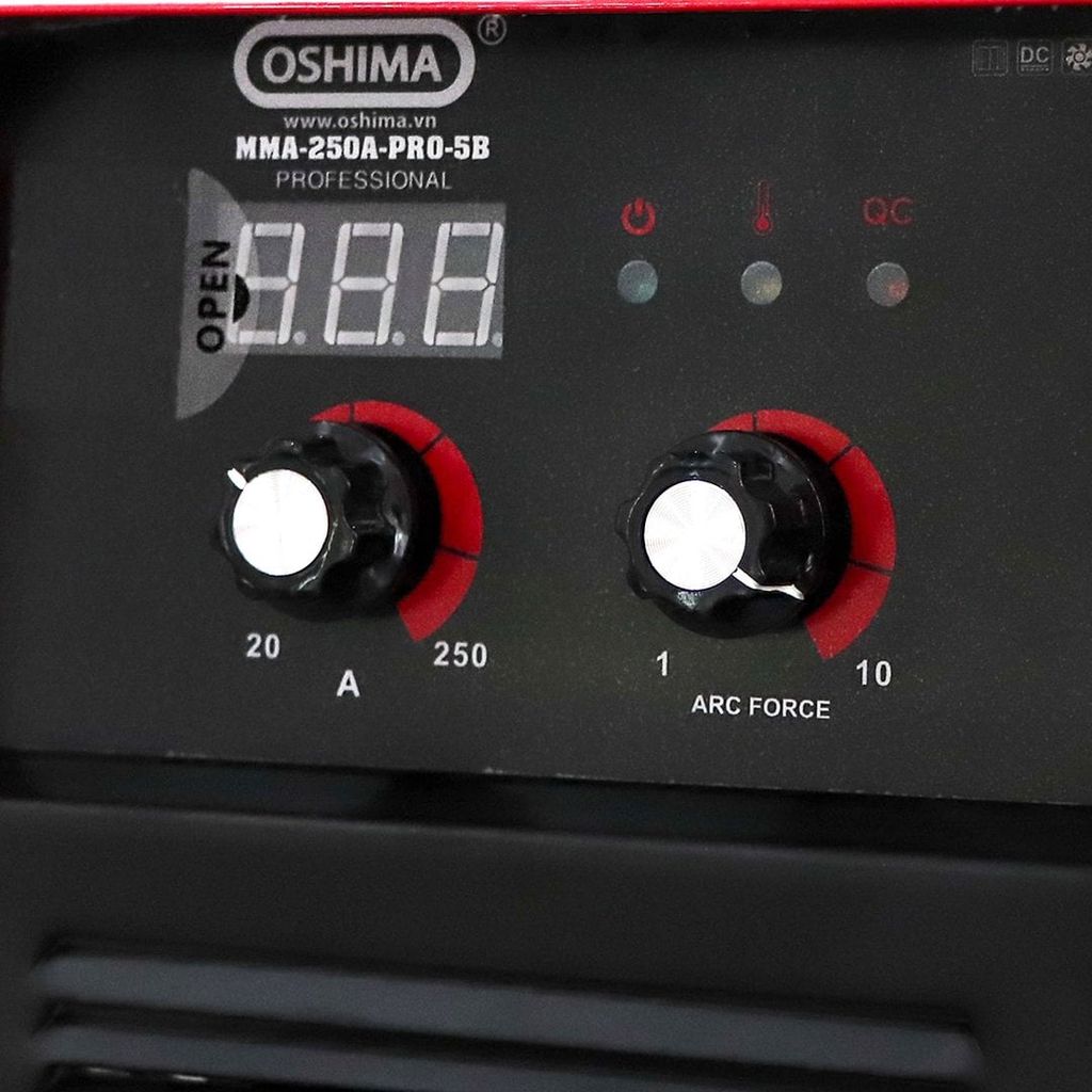 Máy hàn OSHIMA MMA-250A-PRO-5B 13KVA Đỏ