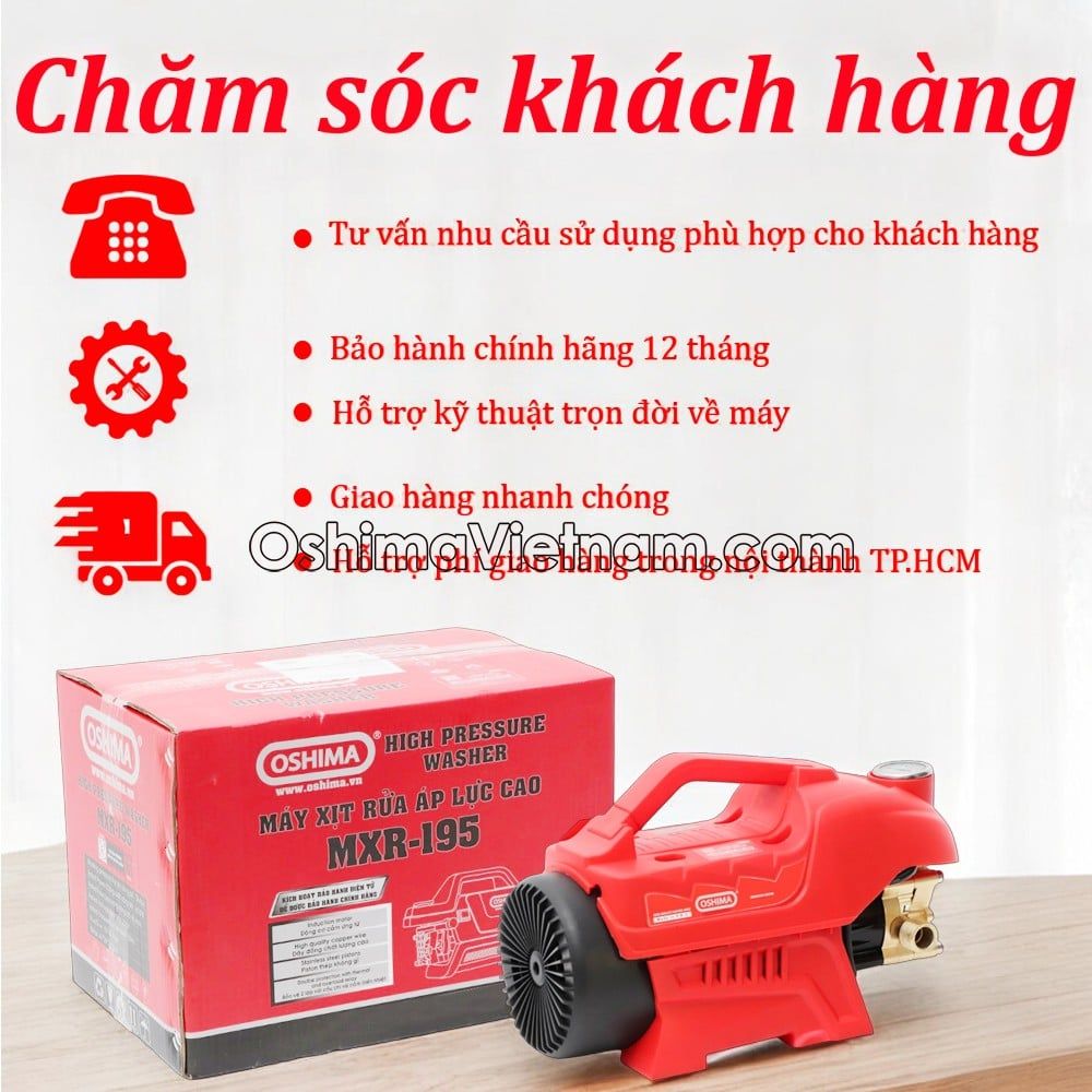 Máy xịt rửa OSHIMA MXR-195