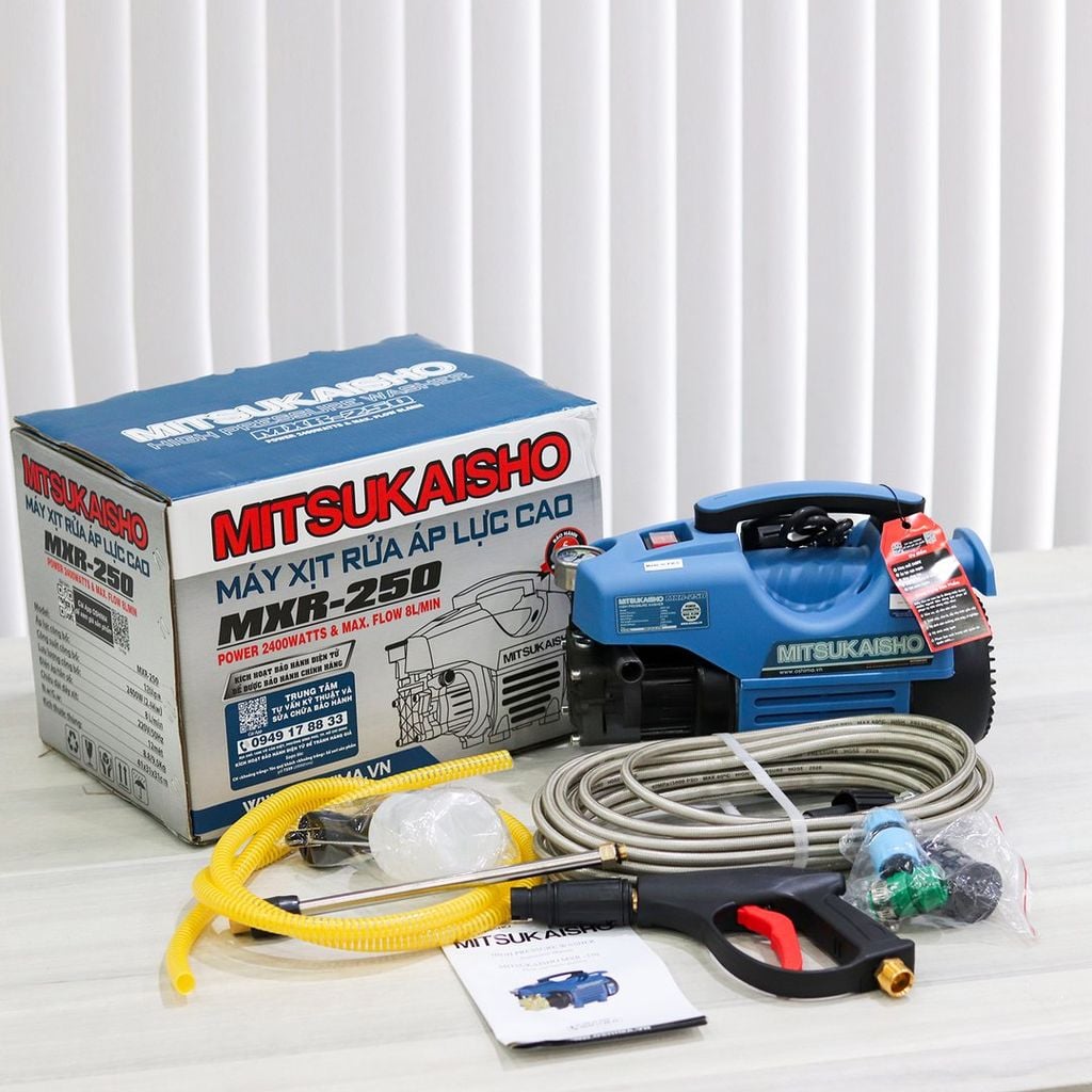 Máy xịt rửa MITSUKAISHO MXR250 2.4KW Xanh Điện 1 pha