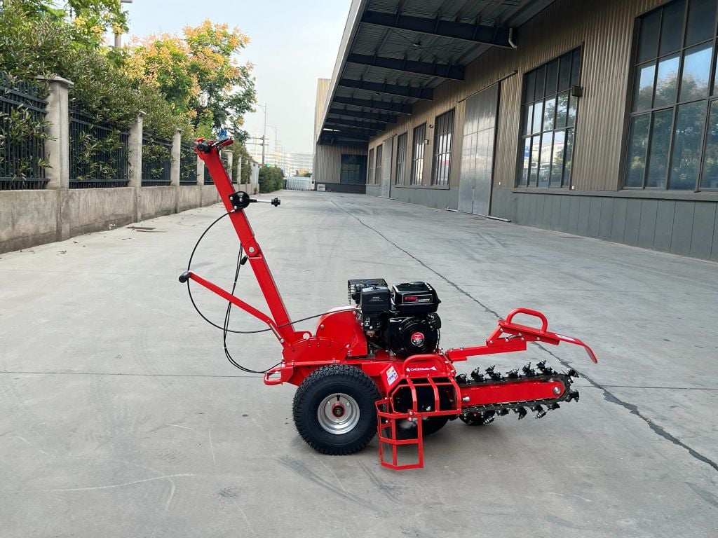 MÁY ĐÀO RÃNH CHÔN ỐNG, MÁY ĐÀO RÃNH THOÁT NƯỚC TIÊU CHẠY XĂNG TAKYO TK 100 DR 7.5HP