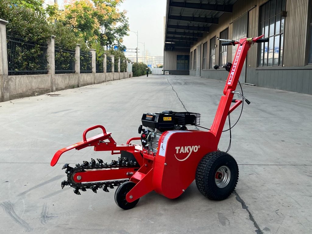 MÁY ĐÀO RÃNH CHÔN ỐNG, MÁY ĐÀO RÃNH THOÁT NƯỚC TIÊU CHẠY XĂNG TAKYO TK 100 DR 7.5HP