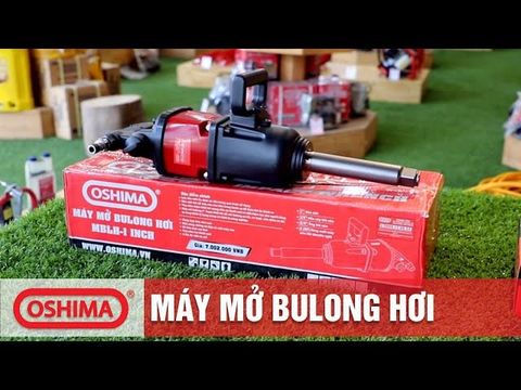 Súng Mở bu lông bằng hơi Oshima MBLH 1inch Đỏ-đen (hoạt động bằng khí nén)