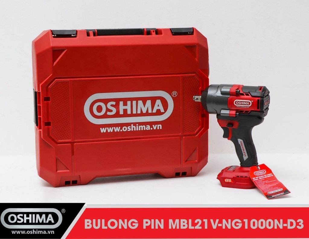 Súng Mở bu lông pin lithium Oshima MBL21V-NG1000N-D3 kèm pin, sạc