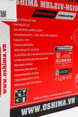 Súng Mở bu lông pin lithium Oshima MBL21V-NG1000N-D3 kèm pin, sạc