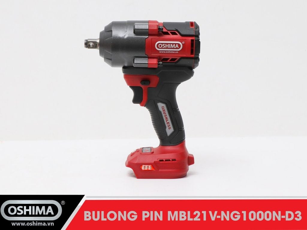 Súng Mở bu lông pin lithium Oshima MBL21V-NG1000N-D3 kèm pin, sạc