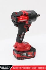 Súng Mở bu lông pin lithium Oshima MBL21V-NG1000N-D3 kèm pin, sạc