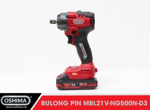 Súng Mở bu lông pin lithium Oshima MBL21V-NG400N-D1 kèm Pin Sạc