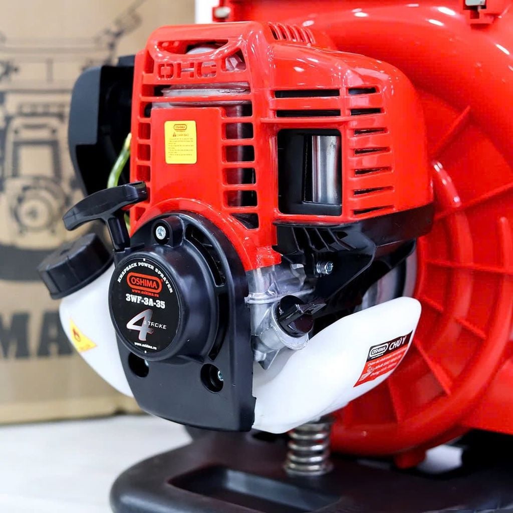 Máy phun thuốc trừ sâu côn trùng động cơ OSHIMA 3WF-3A-35 Đỏ 4 thì (3 chức năng)