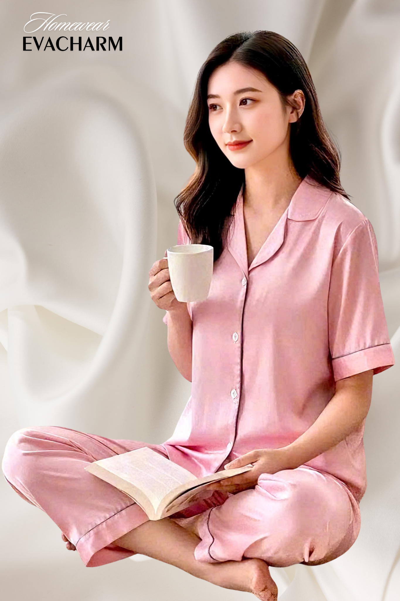 Bộ lụa Latin Pyjama trơn 