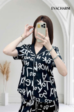  Bộ lụa Pijama tay ngắn quần dài 