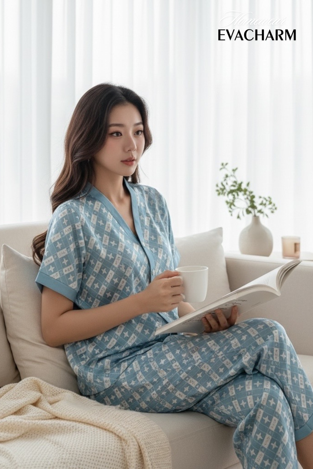  Bộ lụa Pháp cao cấp Cổ Y Hoạ Tiết 