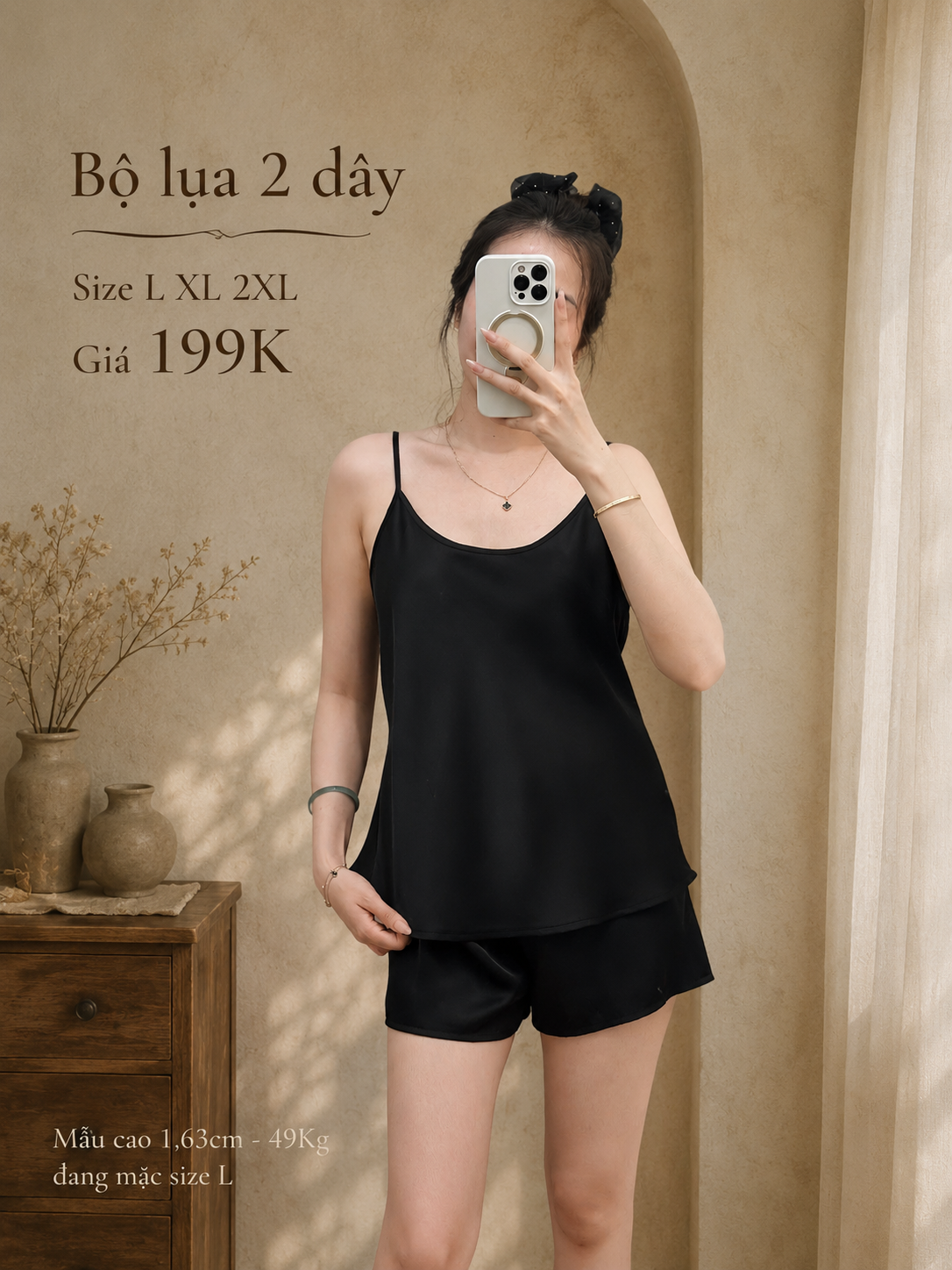  Bộ lụa đùi hai dây 