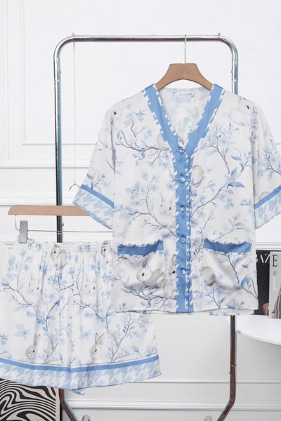  Bộ đùi mặc nhà tay ngắn chất lụa Pháp mát mịn 