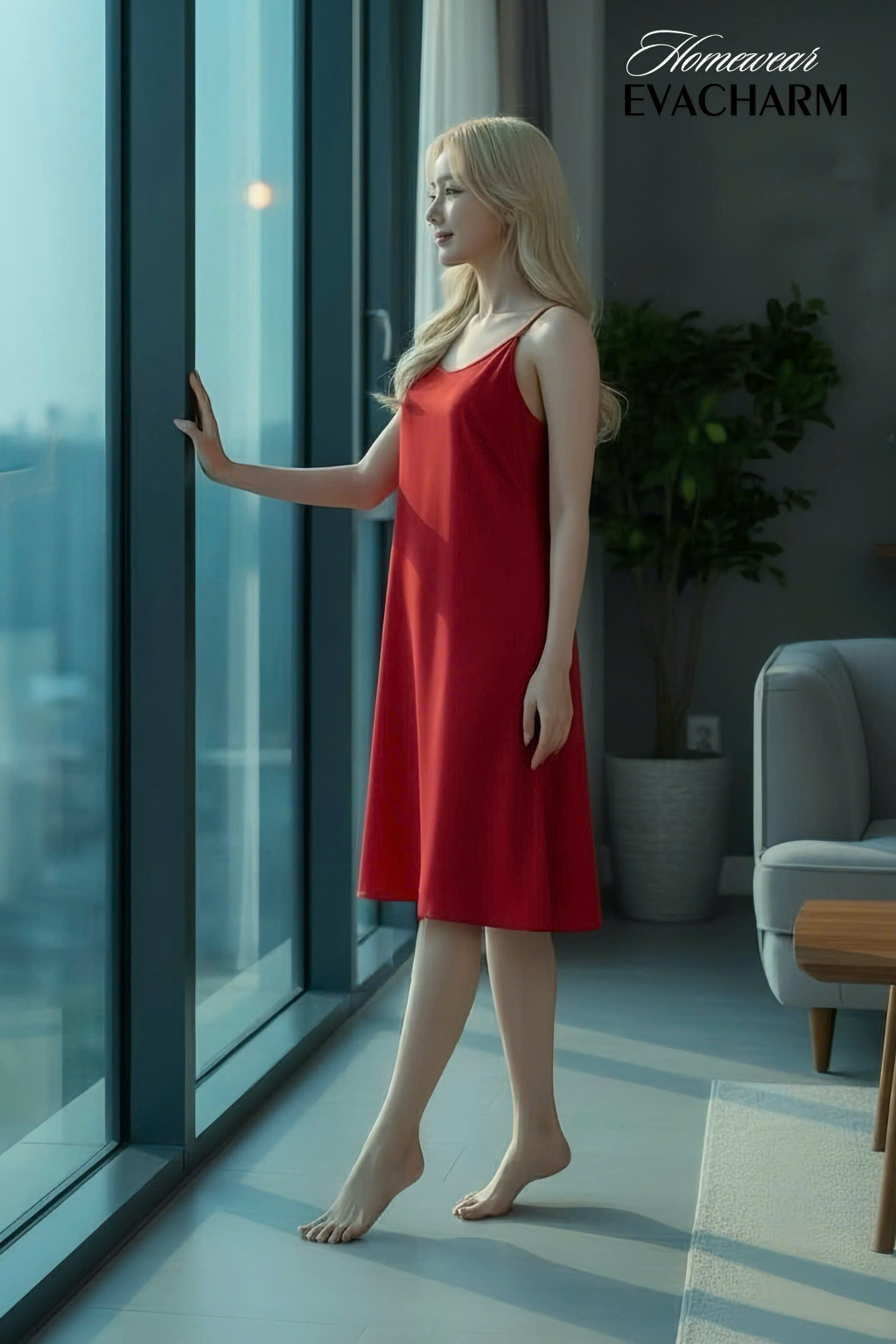  Váy ngủ lụa 2 dây tôn dáng 