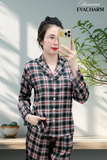  Bộ lụa Pháp Pijama cao cấp (sọc đen) 