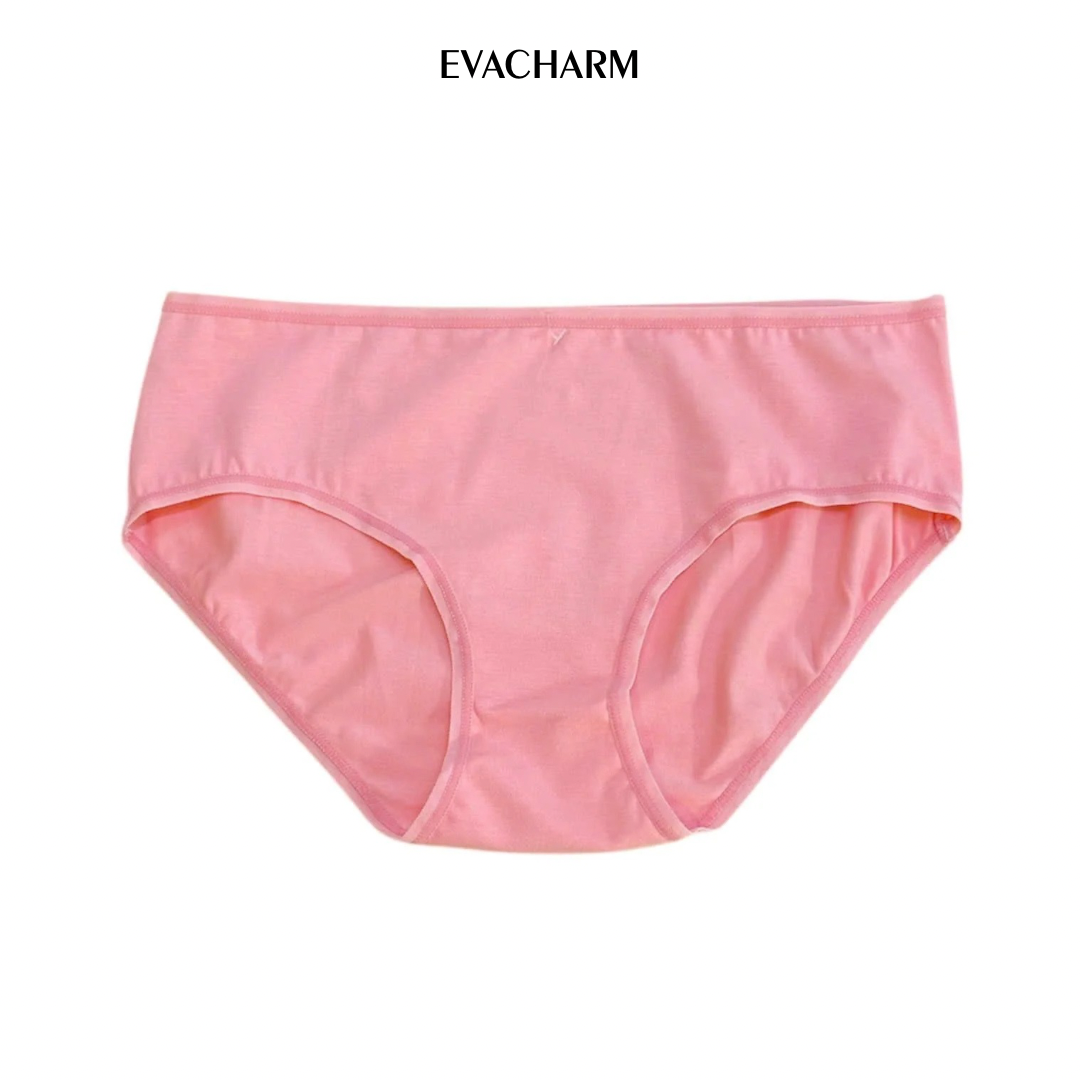  Quần lót cotton lưng cao vừa 