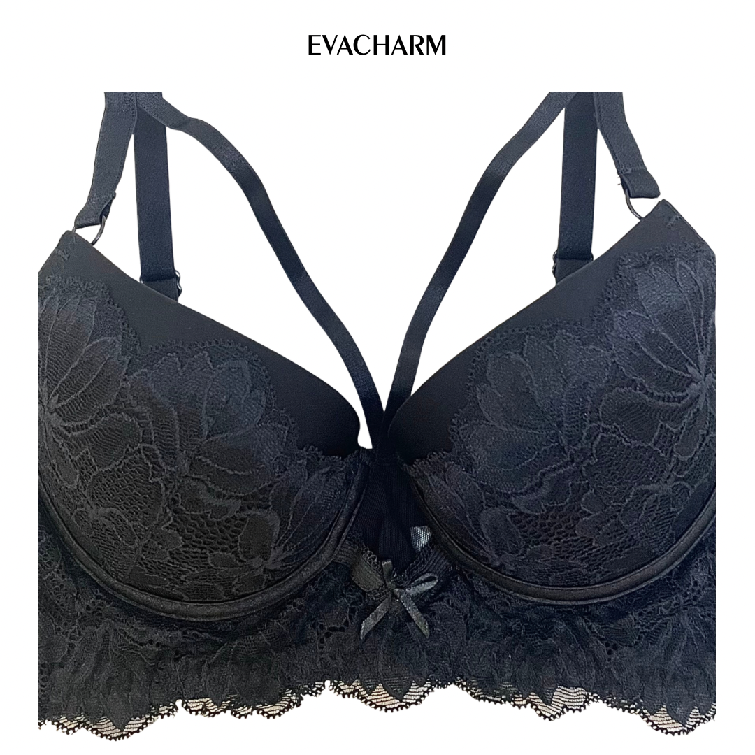  Áo ngực ren mút đệm nâng vừa, bảng lưng to ôm 