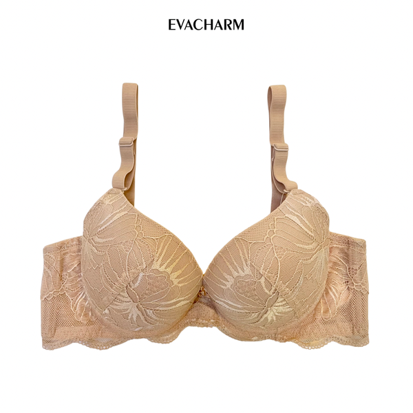  Áo ngực ren 3 móc Zagu đệm dày nâng ngực 