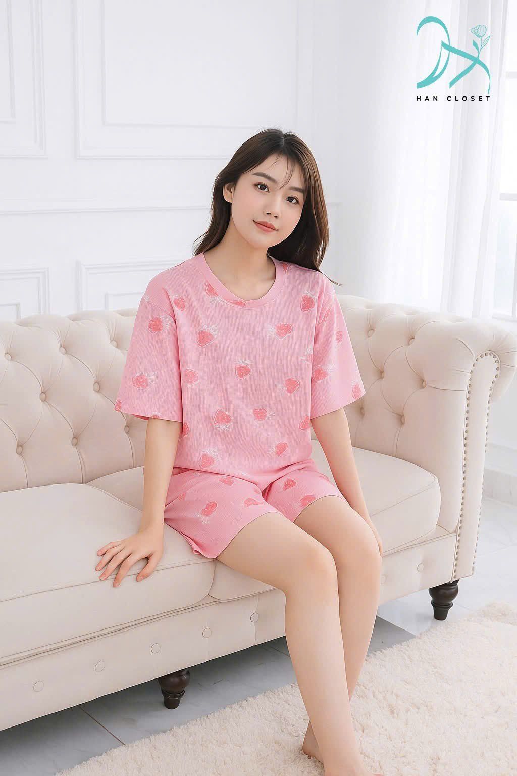  Bộ thun mặc nhà ngắn tay Form Unisex 