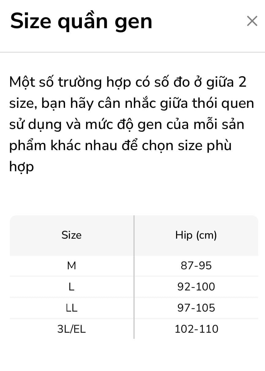  Quần gen vừa, nâng mông IKQ2720 