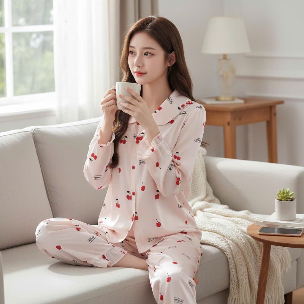  Bộ lụa Pháp cao cấp họa tiết 