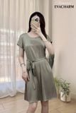  Váy ngủ lụa tay liền 