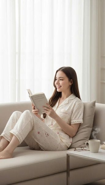  Bộ lụa Pháp cao cấp Pijama hoạ tiết 