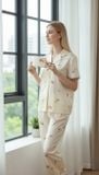  Bộ lụa Pháp cao cấp Pijama hoạ tiết 