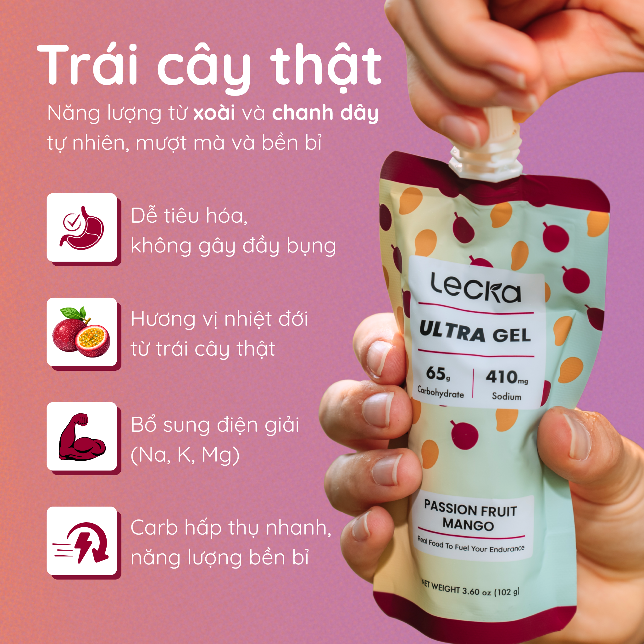 Gel Năng Lượng LECKA Ultra Gel