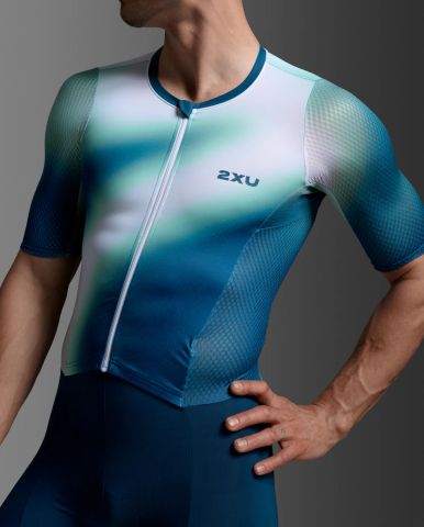 Triathlon Suits 2XU Aero Hex Sleeved Trisuit