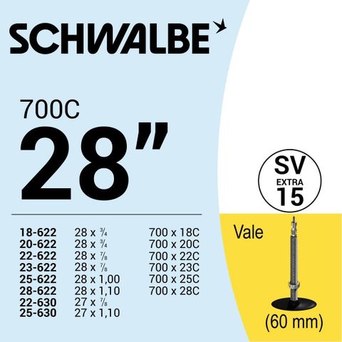 Ruột Xe Đạp SCHWALBE 700C