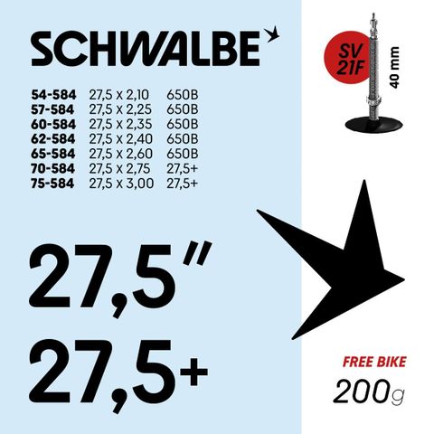 Ruột Xe Đạp SCHWALBE 27.5 inch