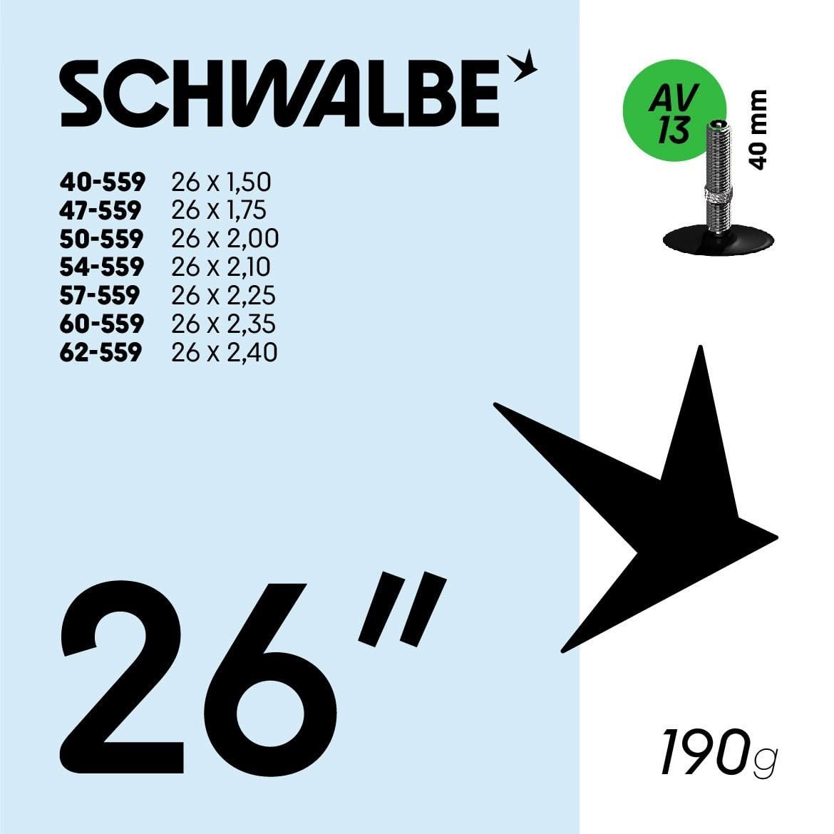 Ruột Xe Đạp SCHWALBE 26 inch