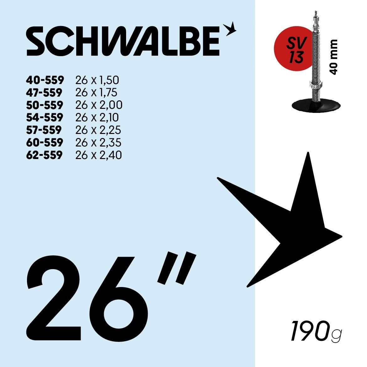 Ruột Xe Đạp SCHWALBE 26 inch