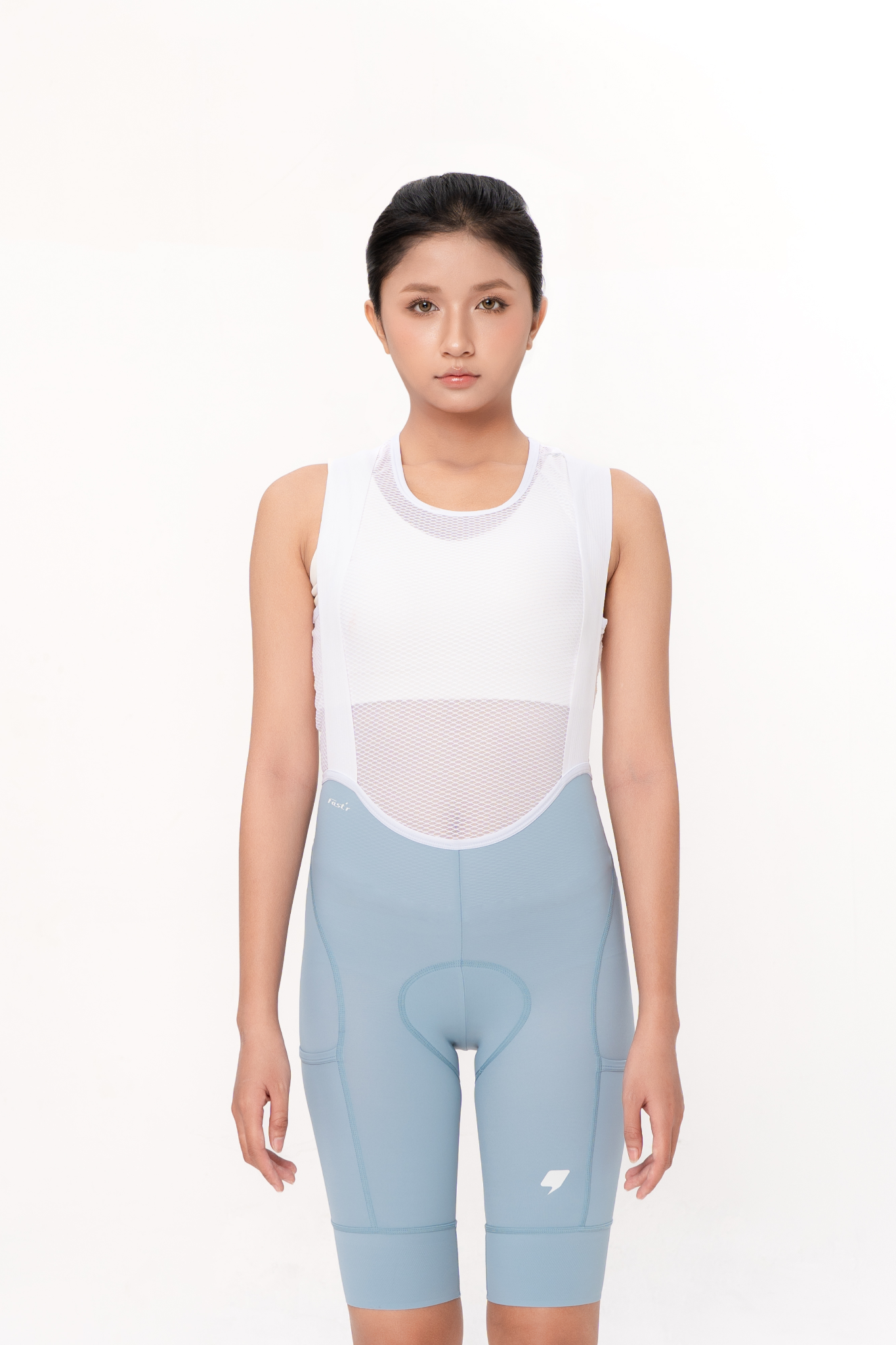 Quần Yếm Đạp Xe Nữ FAST'R Women Pro Cargo Bib Short