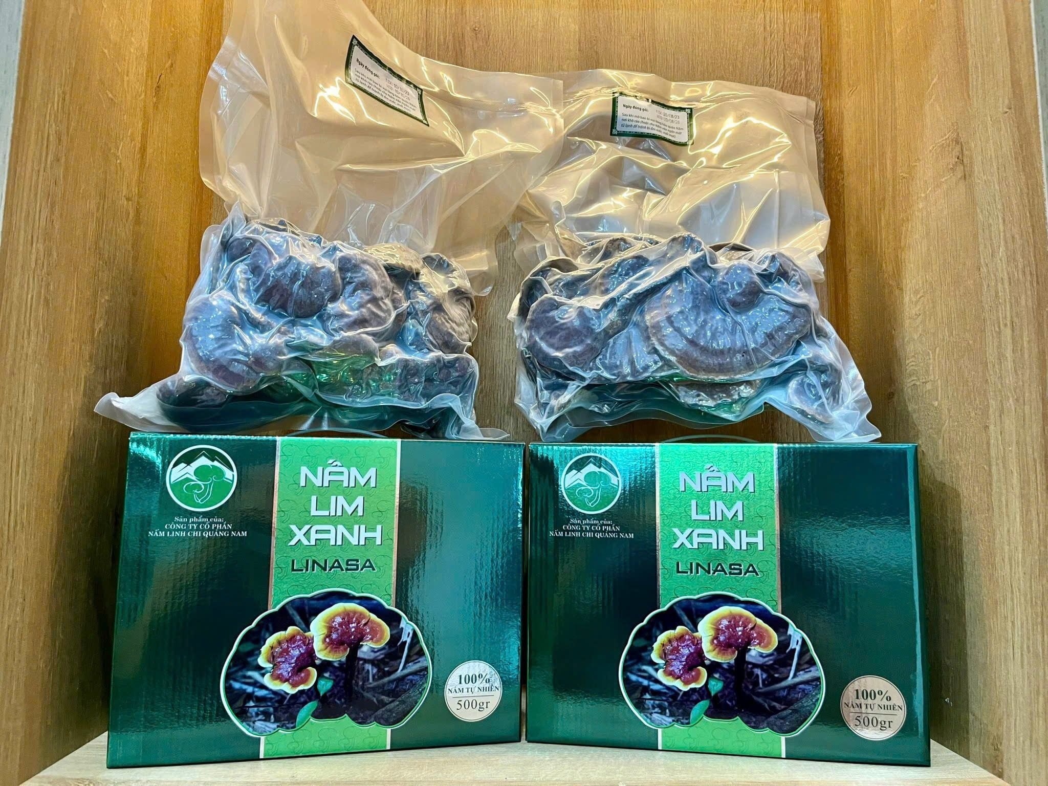 Nấm Lim Xanh Linasa (nguyên cây) - 1kg