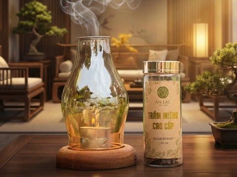Combo: Trầm Miếng An Lạc & Bình Xông Nến