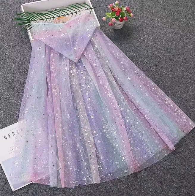  HALLOWEN- áo choàng elsa 