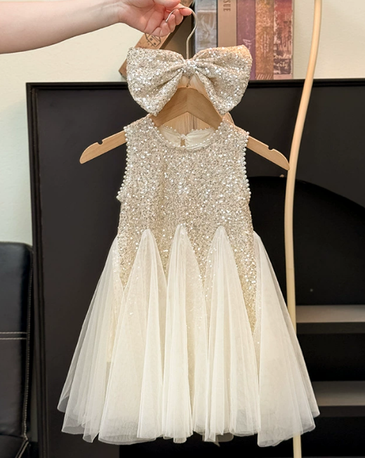  DAM202511- Đầm cườm 